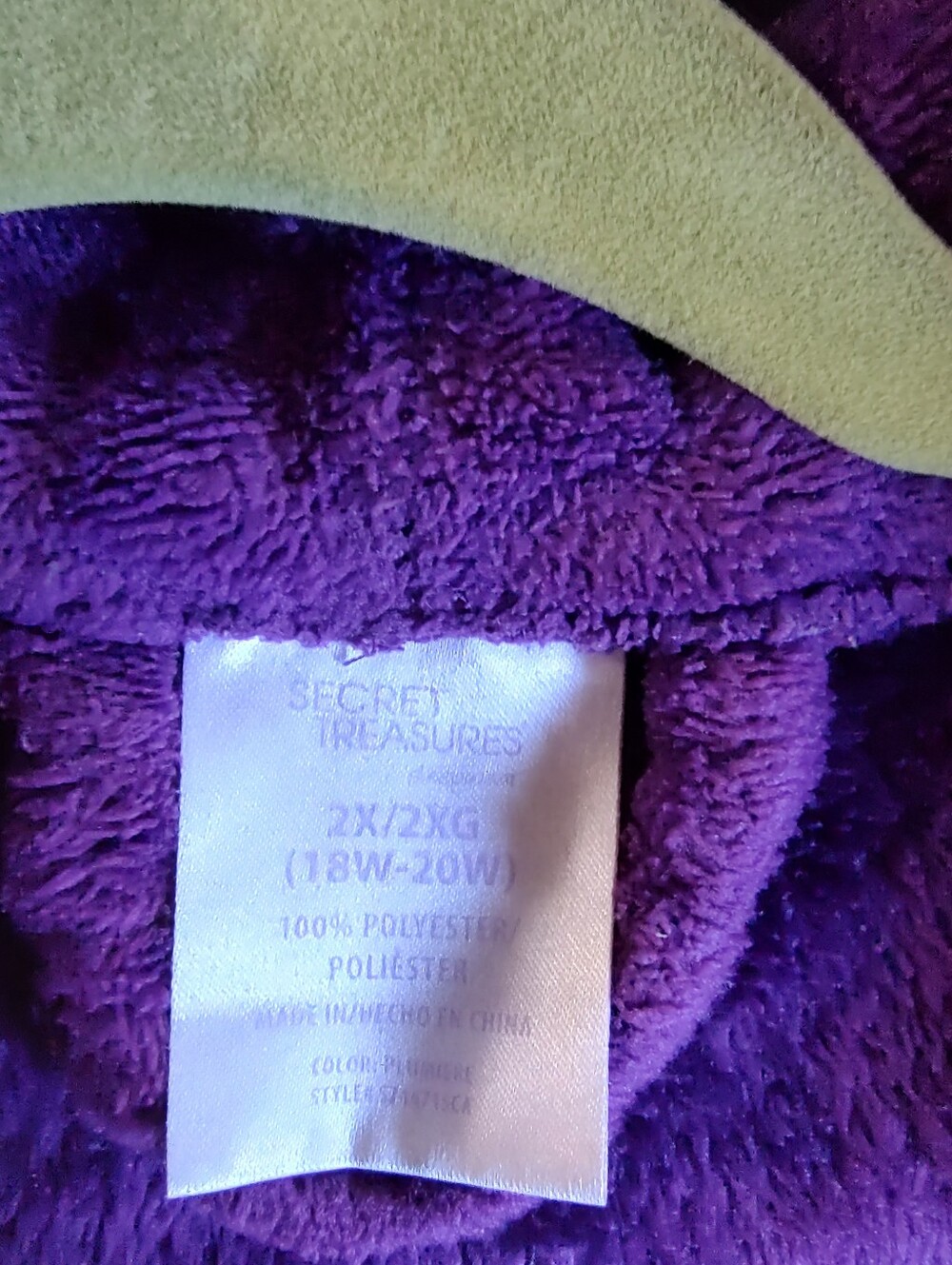 EUC Secret Treasures Purple Bathrobe - Picture 2 of 7